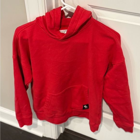 ABERCROMBIE KIDS BRAND, Boy’s Sz (13/14) Red Hoodie/Sweatshirt With Front Pocket - Picture 5 of 8